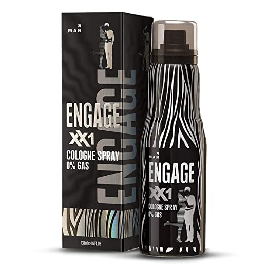 Engage XX1 Cologne Spray- No Gas Perfume for Men, Citrus and Spicy, Skin Friendly, 135ml