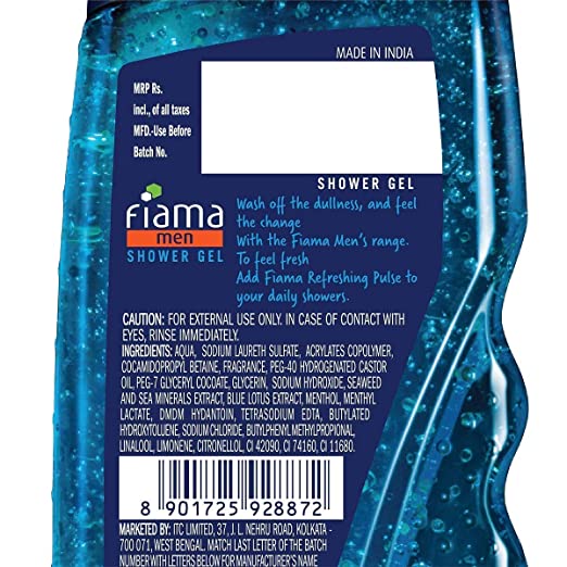 Fiama Men Refreshing Pulse Shower Gel - 250ml