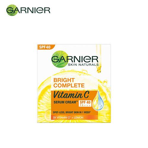 Garnier Bright Complete Vitamin C SPF- 40 - Serum Cream - 45 gms