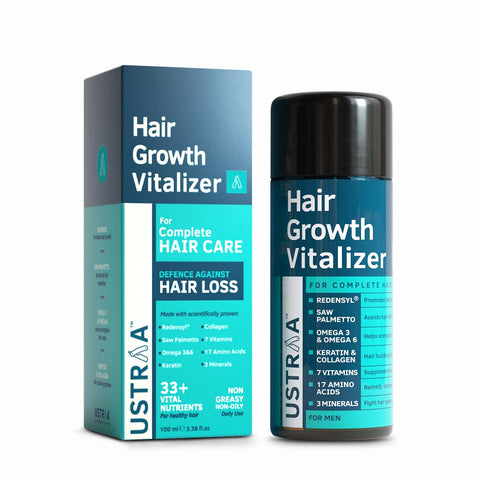 ustraa hair growth vitalizer, boost hair growth, prevents hairfall - 90 ml