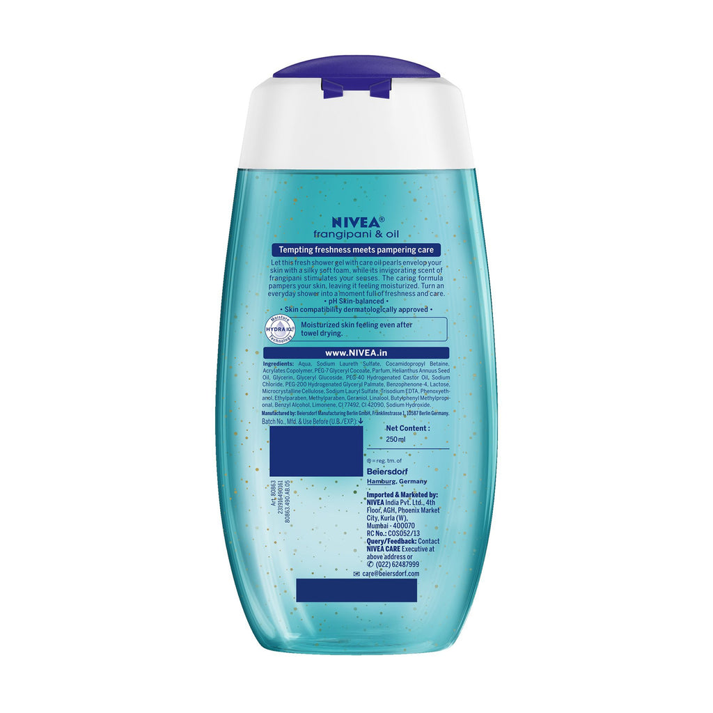 Nivea Shower Gel - Frangipani & Oil Body Wash - 250 ml