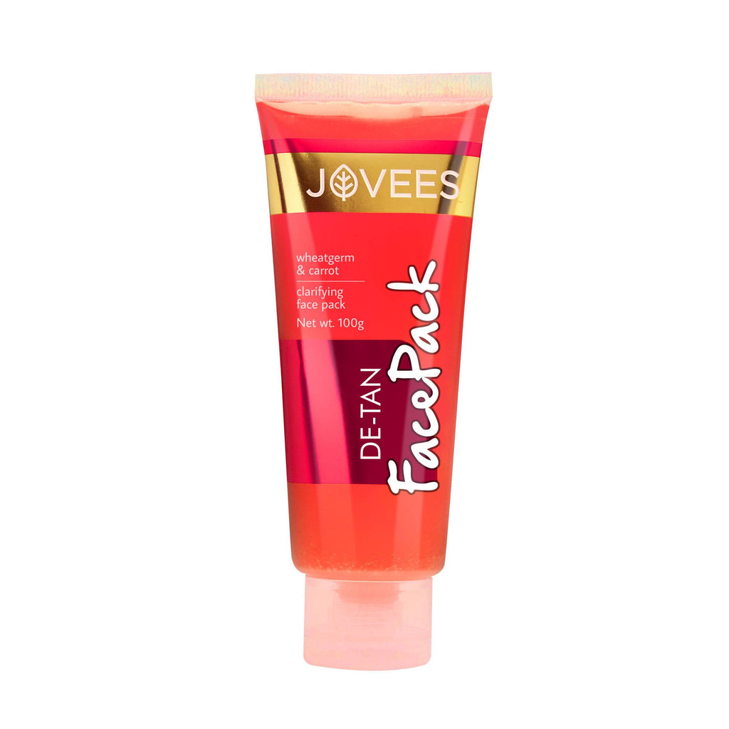 Jovees De-Tan Face Pack With Wheatgerm & Carrot - 50 gms