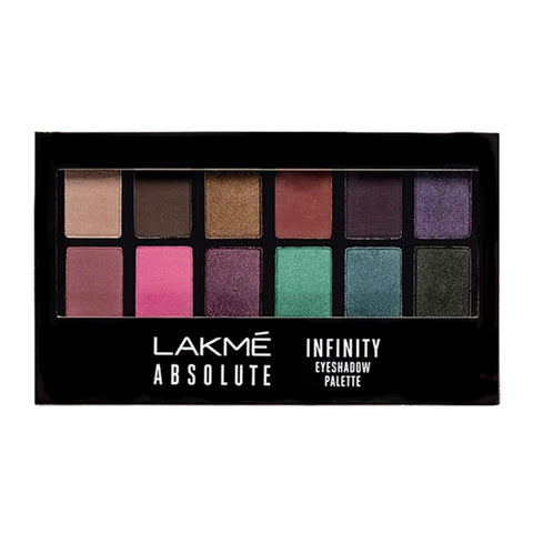 lakme absolute infinity eye shadow palette - midnight magic - 12 gms