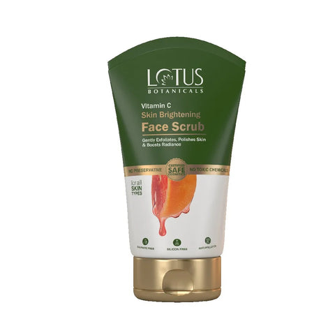 lotus botanicals vitamin c skin brightening face scrub - 100 gms