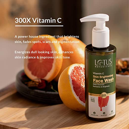 Lotus Botanicals Vitamin C Skin Brightening Face Wash 