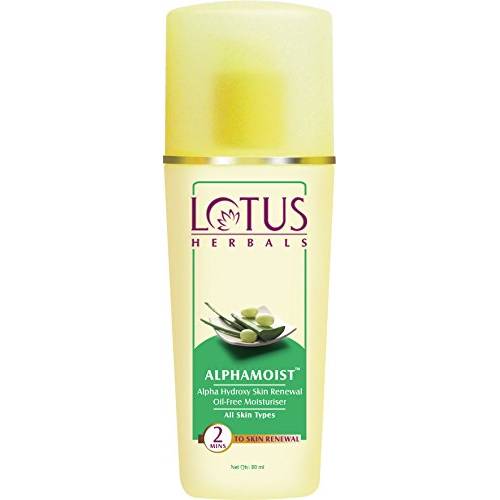 Lotus Herbals Alphamoist Alpha Hydroxy Skin Renewal Oil-free Moisturiser - 80 ml