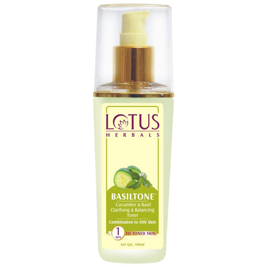 Lotus Herbals Basiltone Cucumber Basil Clarifying Toner 100 ml