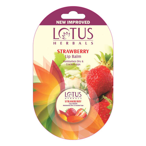 lotus herbals lip balm strawberry - 5 gms