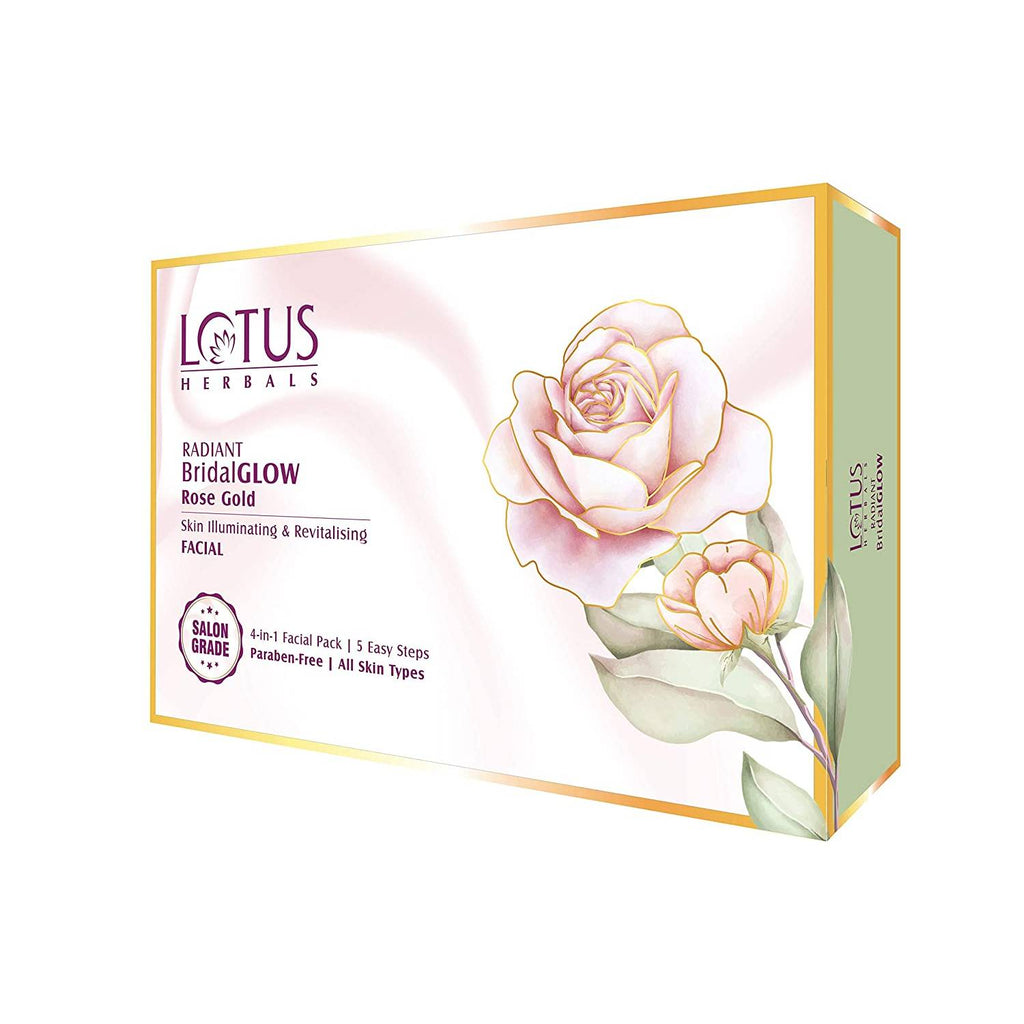 Lotus Herbals Radiant BridalGLOW Rose Gold Skin Illuminating Facial Kit