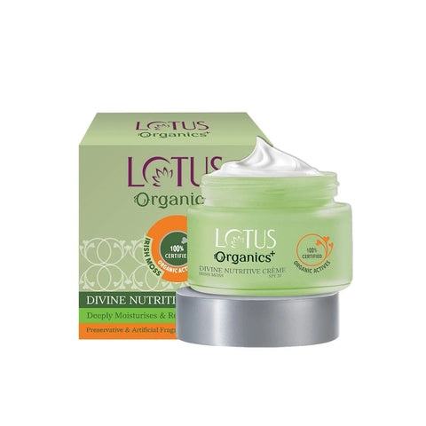 lotus organics divine nutritive creme spf 20 - 50 gms