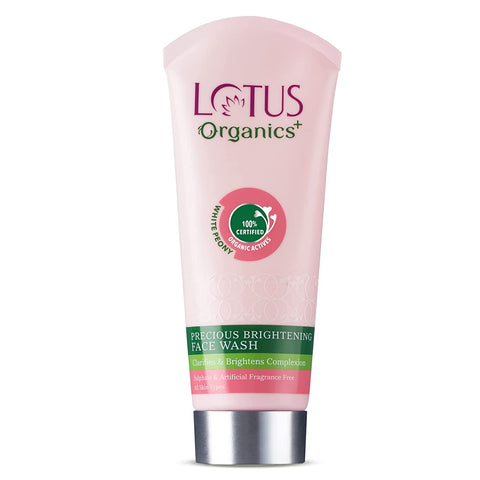 lotus organics precious brightening face wash - 100 gms