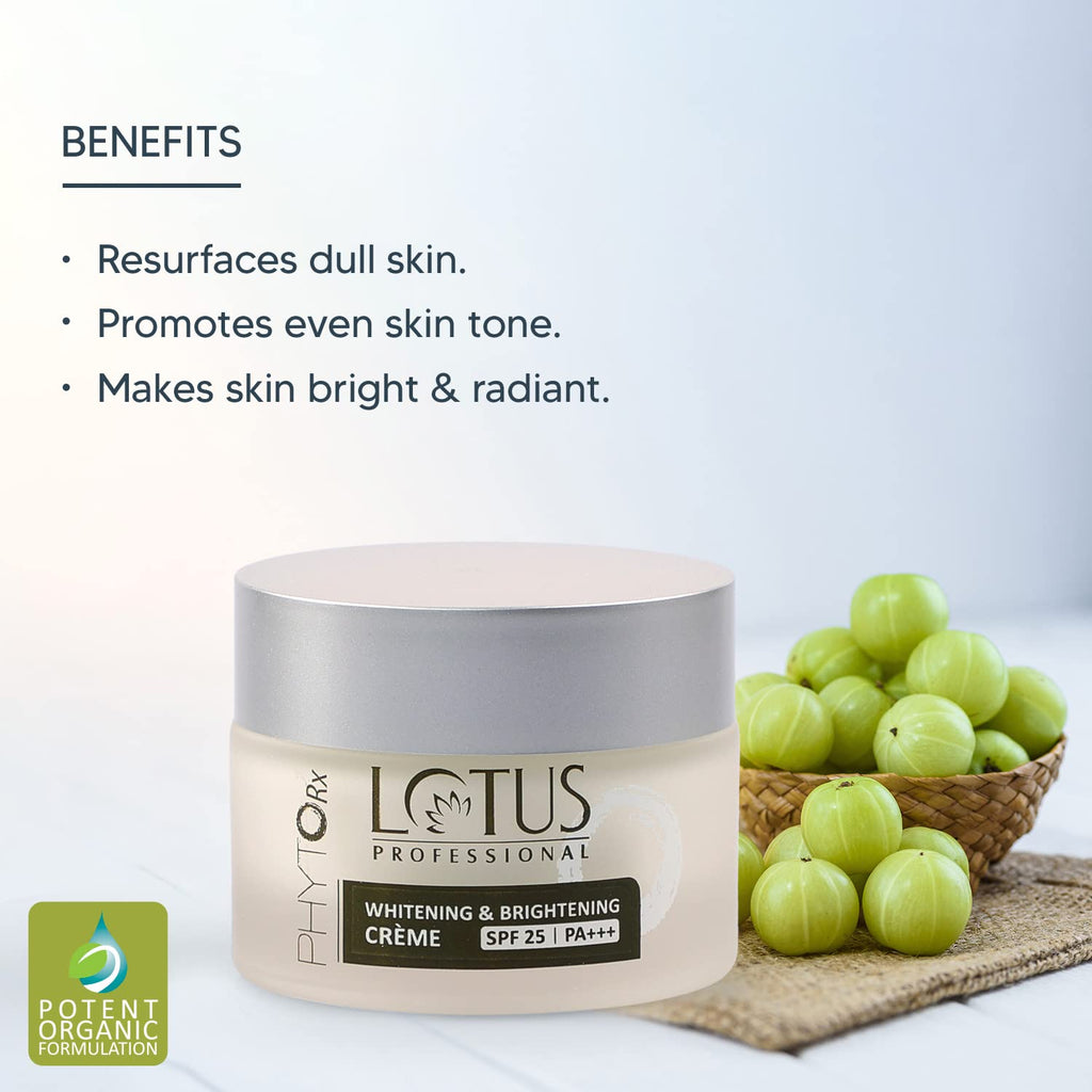 Lotus Professional Phyto-Rx Whitening & Brightening Cream SPF 25 PA+++ - 50 gms