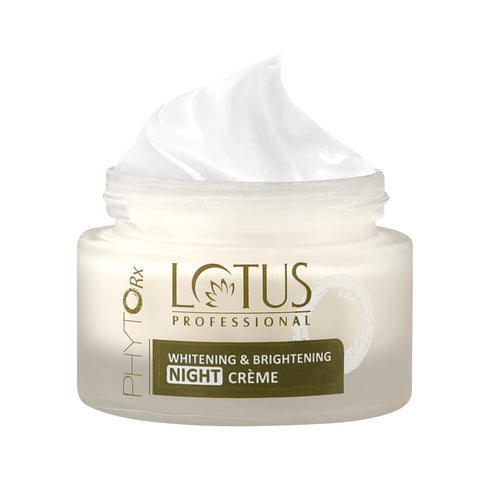 lotus professional phytorx whitening & brightening night cream - 50 gms