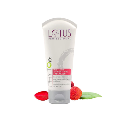lotus professional phytorx whitening & brightening face wash - 80 gms