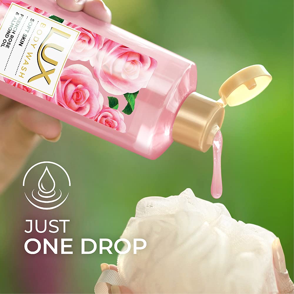 Lux French Rose Fragrance & Almond Oil Bodywash Shower Gel (245 ml)