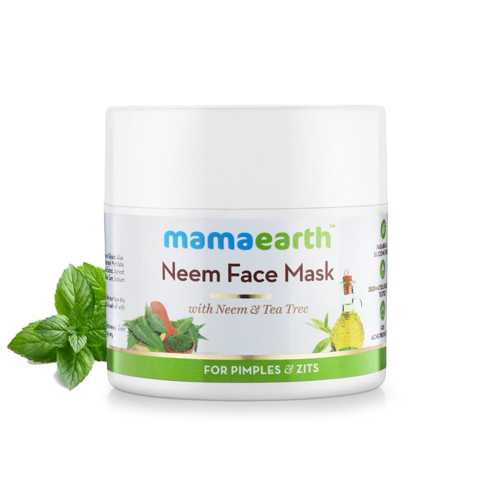 Mamaearth Neem Face Mask with Neem and Tea Tree for Pimples and Zits