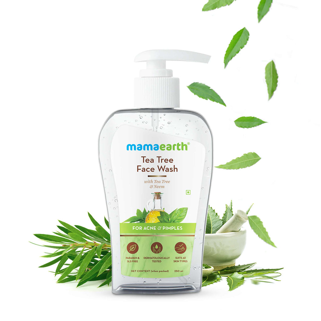 Mamaearth Tea Tree Face Wash with Neem for Acne & Pimples