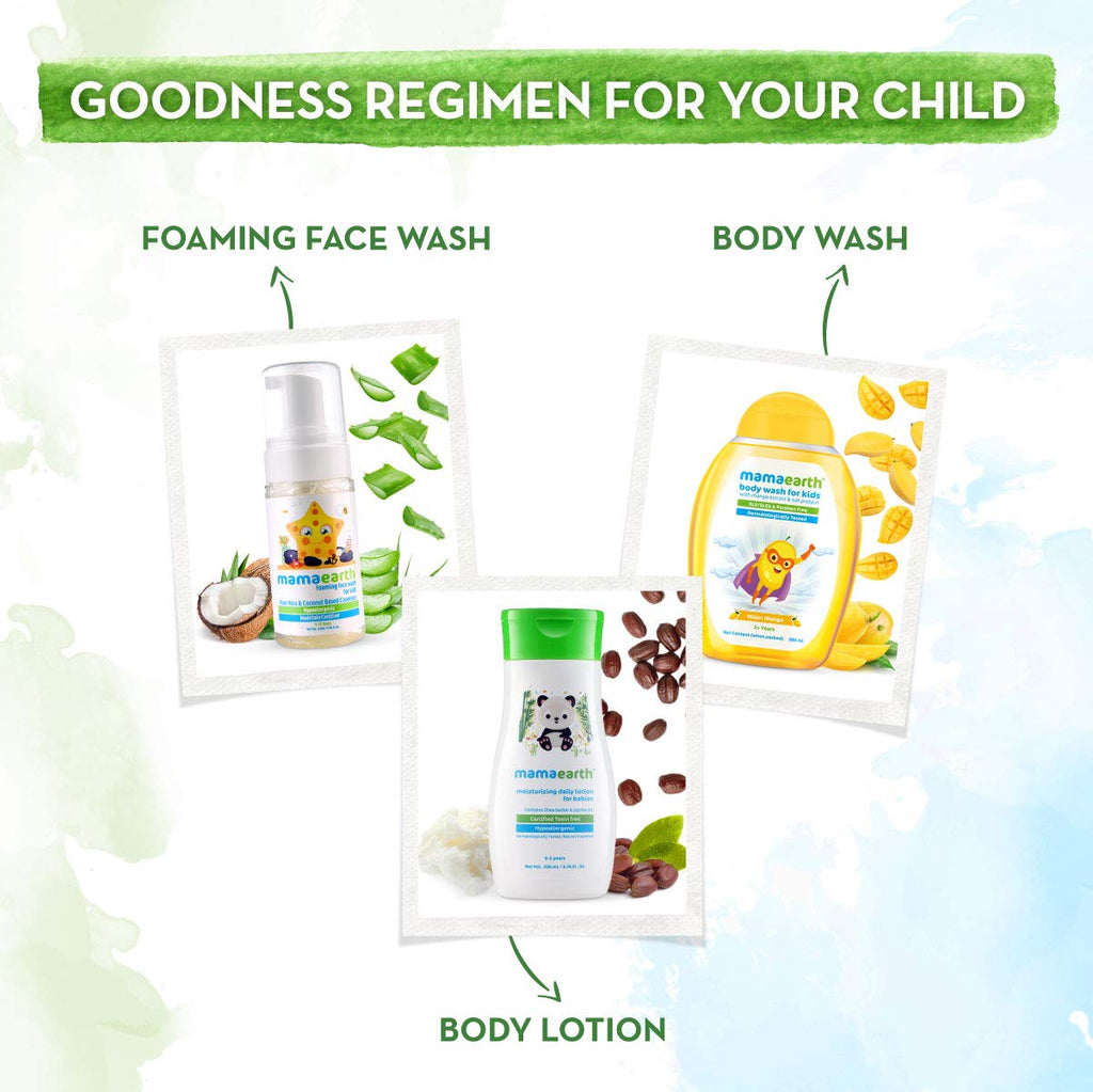 Mamaearth Major Mango Body Wash For Kids with Mango and Oat Protein 