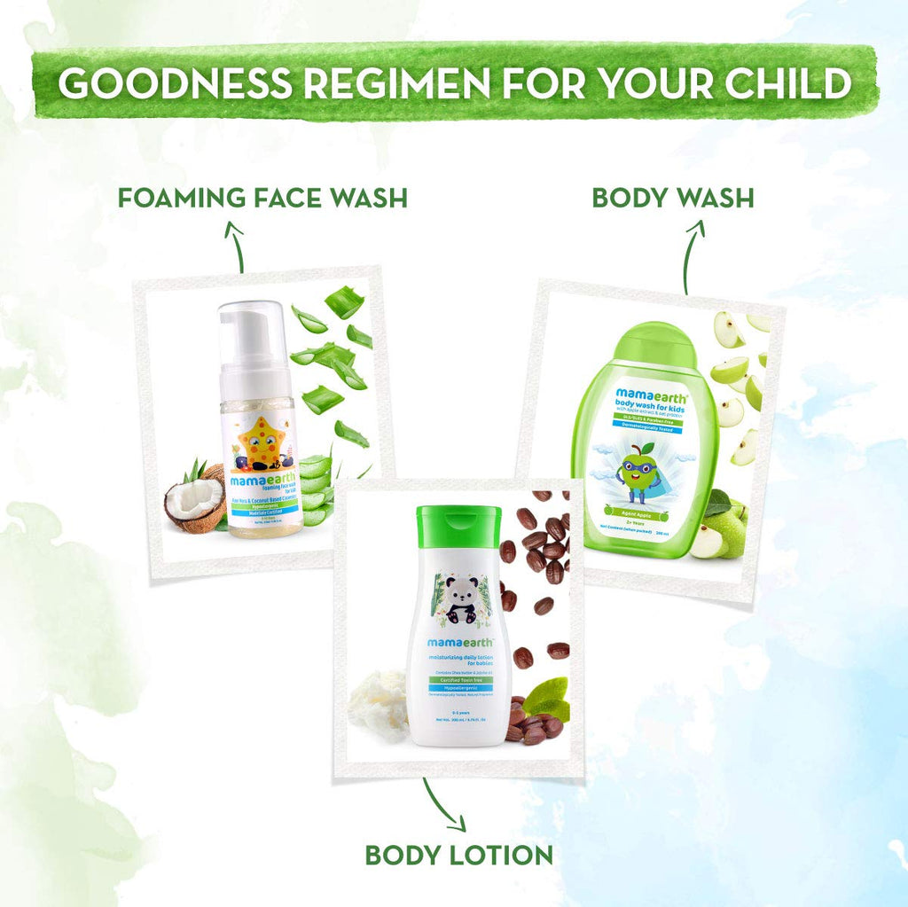 Mamaearth Agent Apple Body Wash for Kids with Apple & Oat Protein