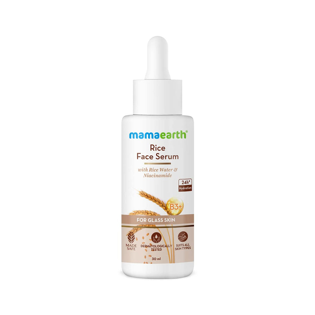 Mamaearth Rice Face Serum For Glowing Skin With Rice Water & Niacinamide For Glass Skin - 30 ml