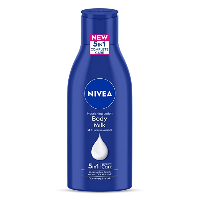 NIVEA Body Lotion for Very Dry Skin, Almond Oil & Vitamin E, For Men & Women