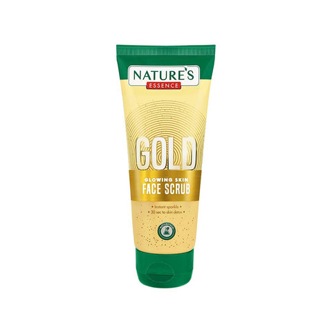 nature's essence gold glowing skin face scrub - 65 ml