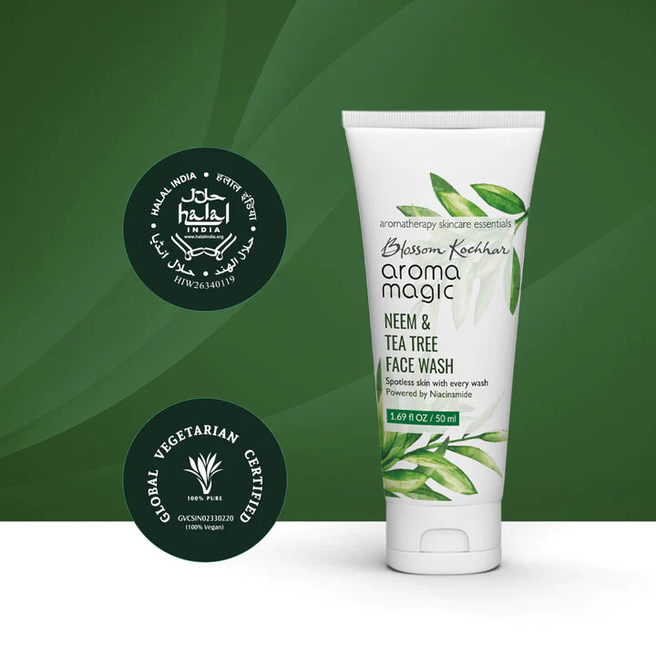 Aroma Magic Neem & Tea Tree Face Wash - For Acne Control (Oily Skin) - 100 ml