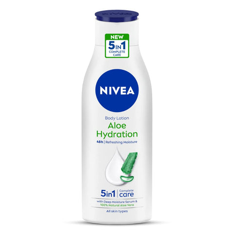 nivea body lotion,aloe hydration for smooth normal skin