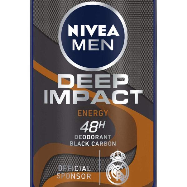 Nivea Men Deep Impact Energy Deodorant Roll On - 48hrs Anti Perspirant Freshness - 50 ml