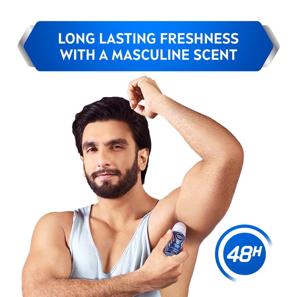 Nivea Men Fresh Active Deodorant Roll On - 48hrs Long lasting Freshness - 50 ml