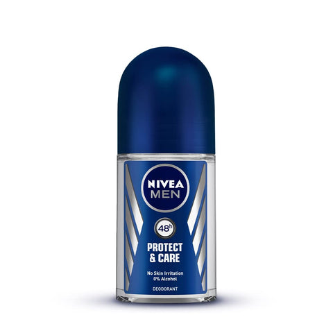 nivea men protect & care deodorant roll on - 48h freshness - 50 ml
