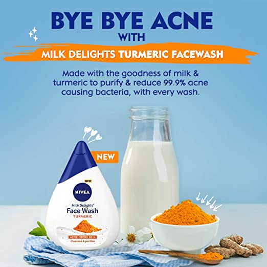 Nivea Milk Delights Face Wash - Turmeric