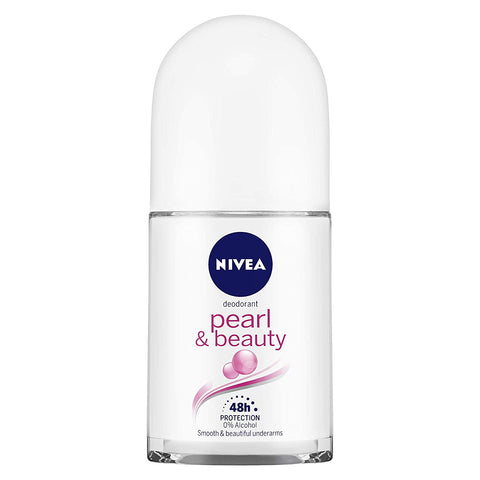 nivea women pearl & beauty deodorant roll on - 48hrs protection