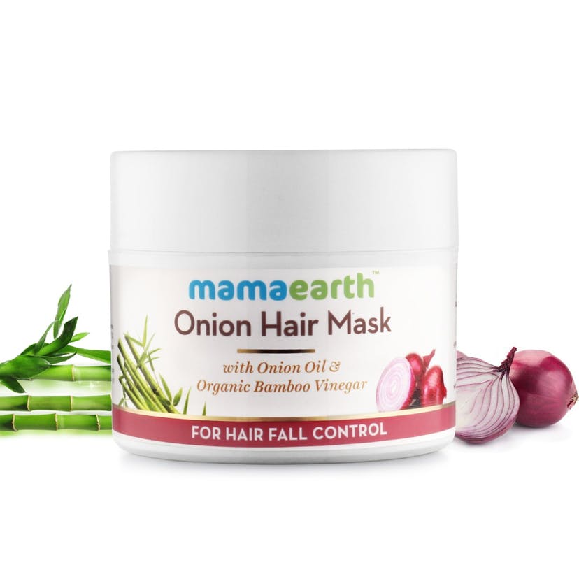 Mamaearth Onion Hair Mask For Hair Fall Control With Onion Oil and Organic Bamboo Vinegar 200 ml