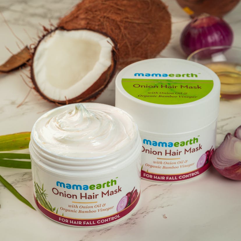 Buy MAMAEARTH'S HAIR MASK ONION & ORGANIC BAMBOO VINEGAR CONTAINER OF 200  ML Online & Get Upto 60% OFF at PharmEasy