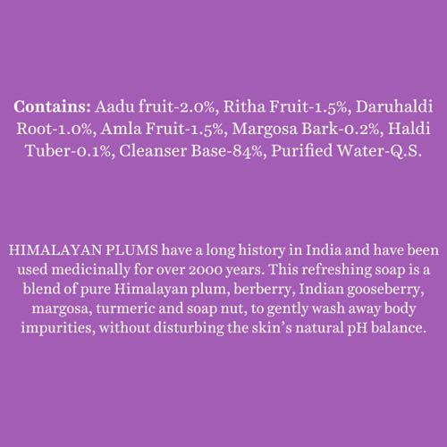 Biotique Bio Himalayan Plum Body Cleanser Refreshing Body Soap - 150 gms