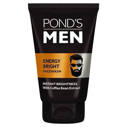 Ponds Men Energy Bright Facewash - With Coffee Bean Extract for Anti Dullness - 100 gms