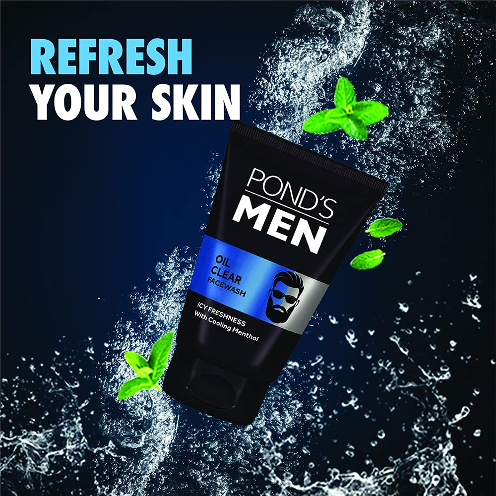 Ponds Men Oil Clear Face Wash - 100 gms