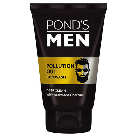 ponds men pollution out facewash deep cleanses with activated charcoal