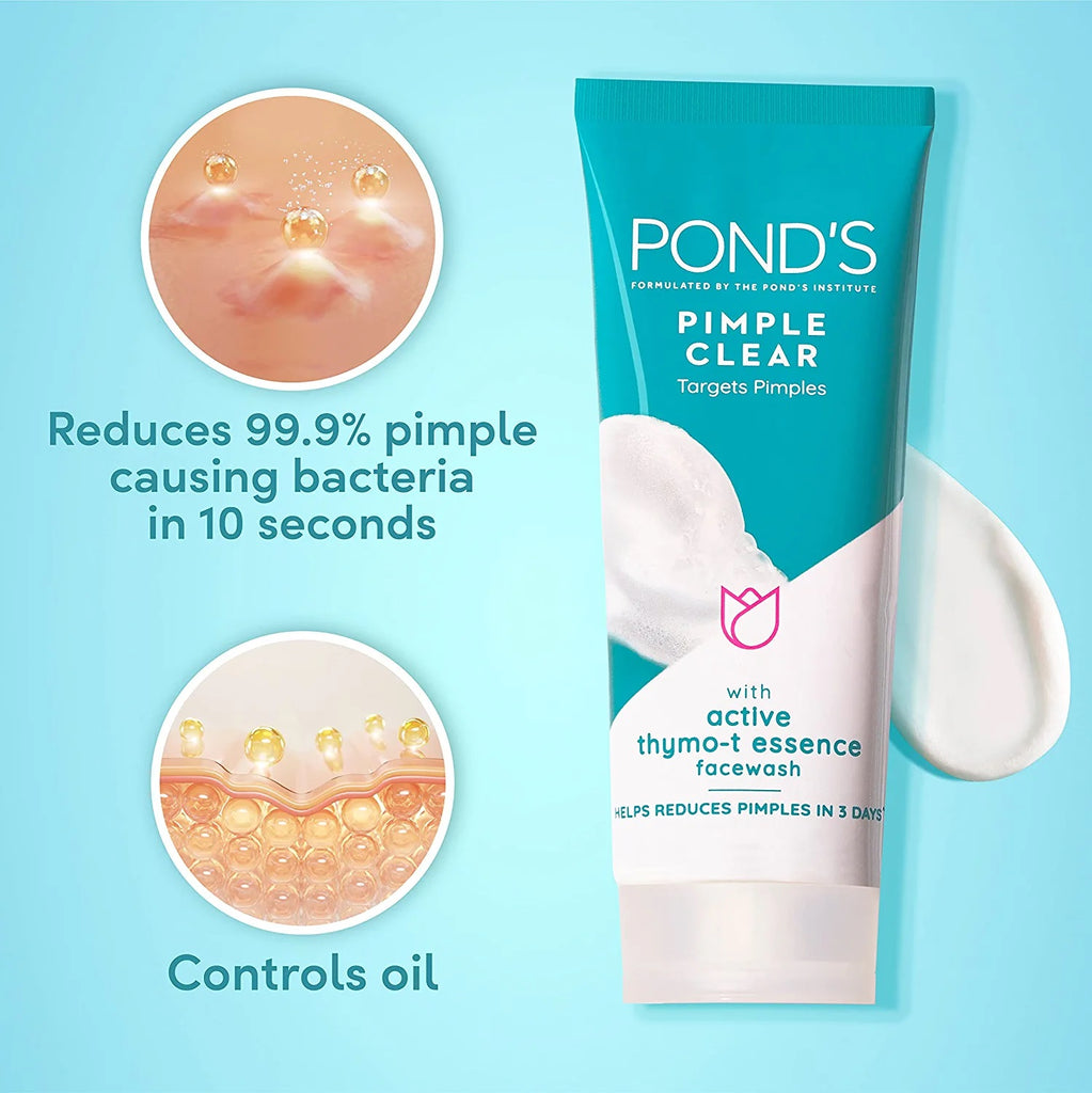 Ponds Pimple Clear & Germ Removal Face Wash - 100 gms