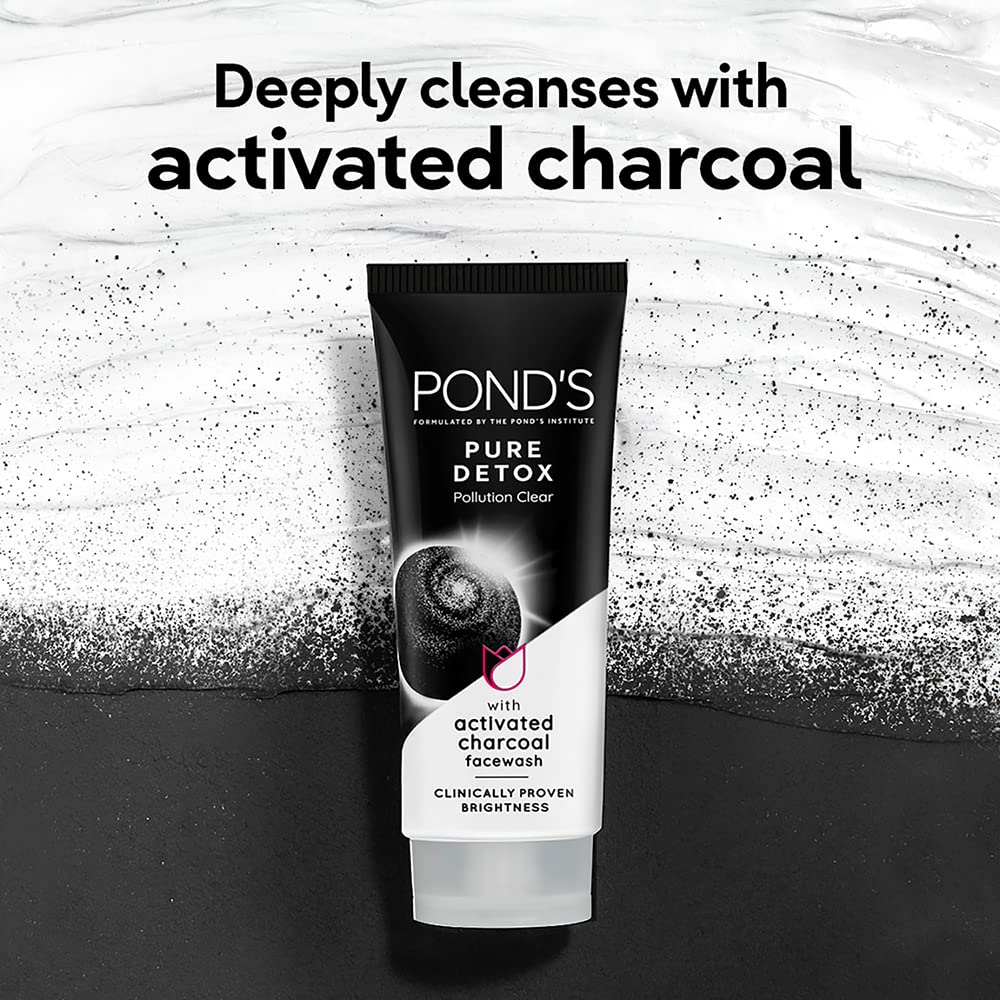 Ponds Pure Detox Anti-Pollution Purity Face Wash with Activated Charcoal