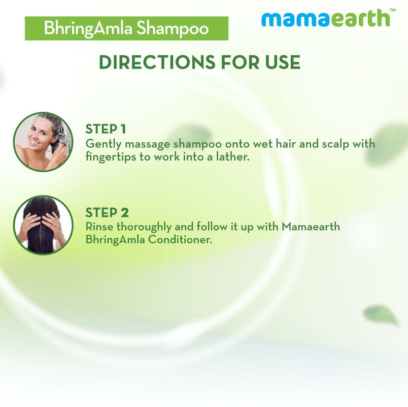 Mamaearth BhringAmla Shampoo with Bhringraj and Amla for Intense Hair Treatment 