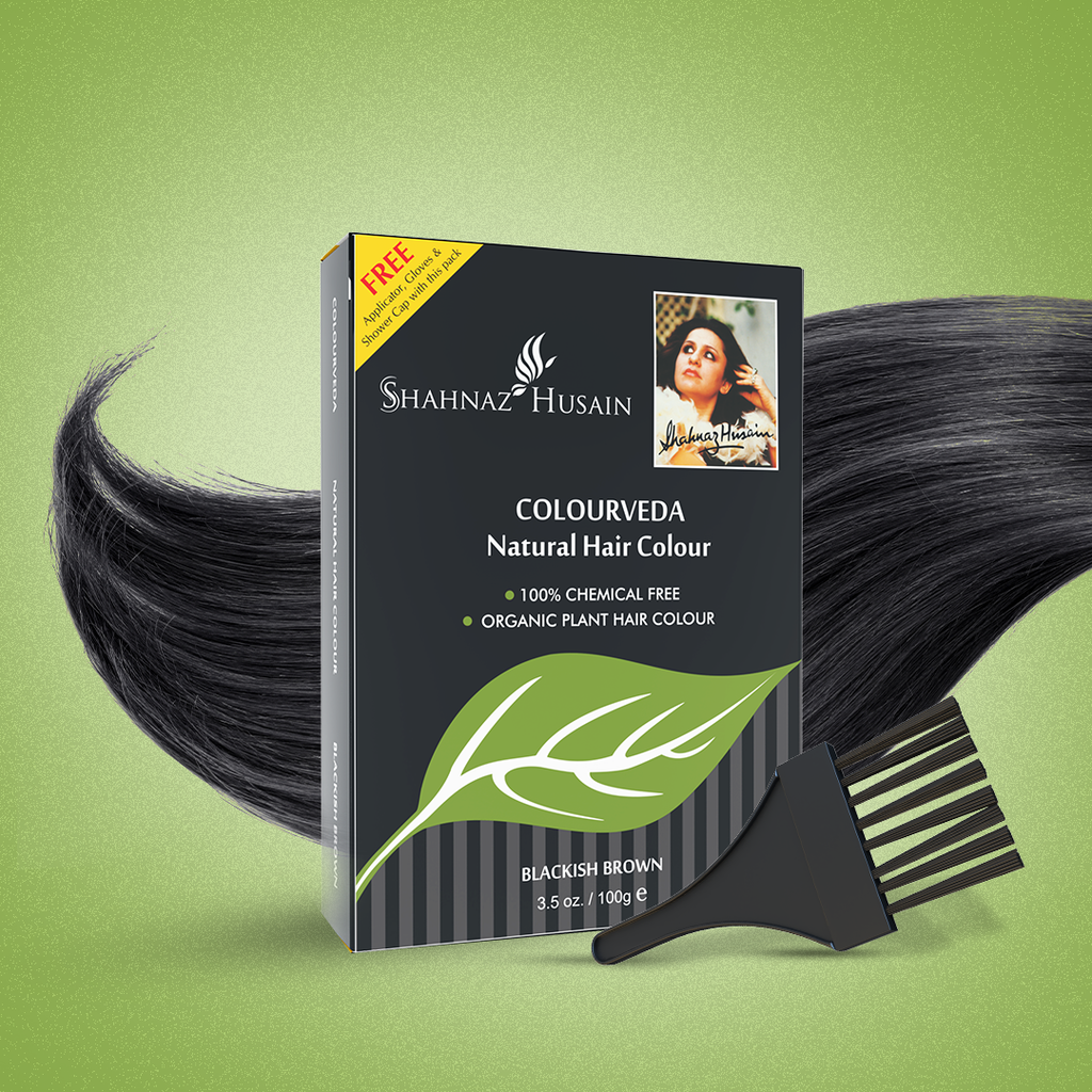 Shahnaz Husain Colourveda Natural Hair Colour (Blackish Brown) - 100 gms