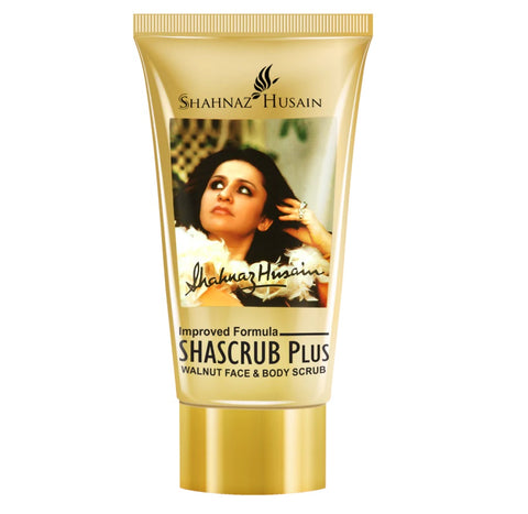 shahnaz husain shascrub plus - walnut face & body scrub - 40 gms