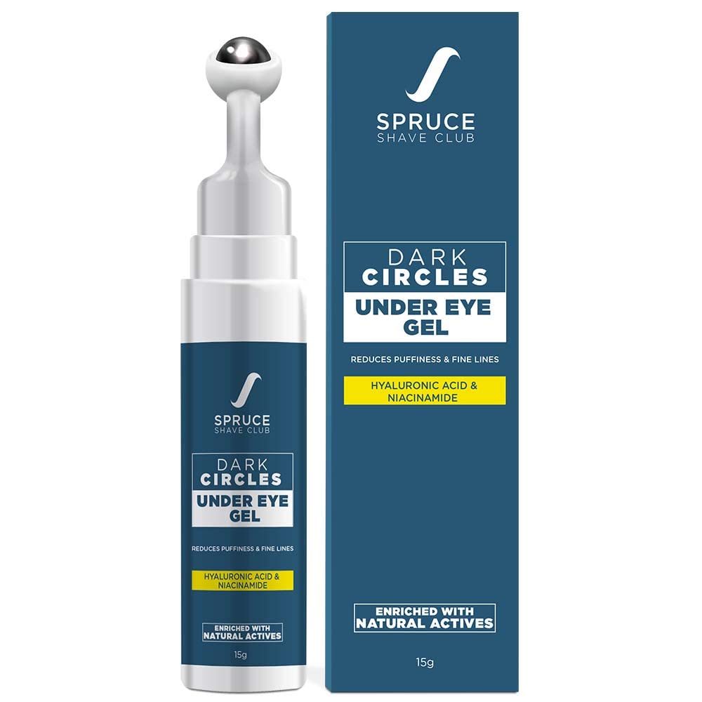 Spruce Shave Club Under Eye Gel for Dark Circles & Wrinkles- 15 gms