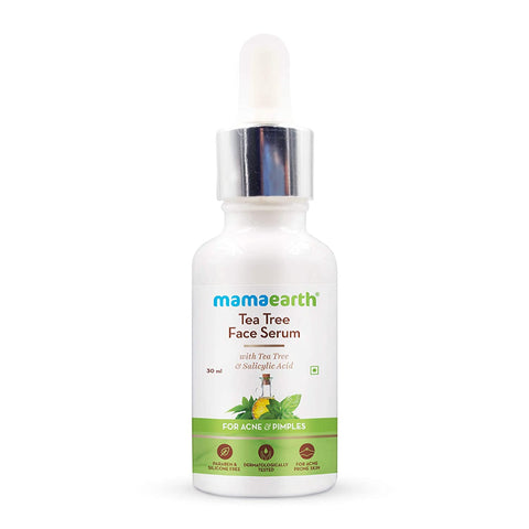 mamaearth tea tree face serum with tea tree & salicylic acid for acne & pimples – 30 ml