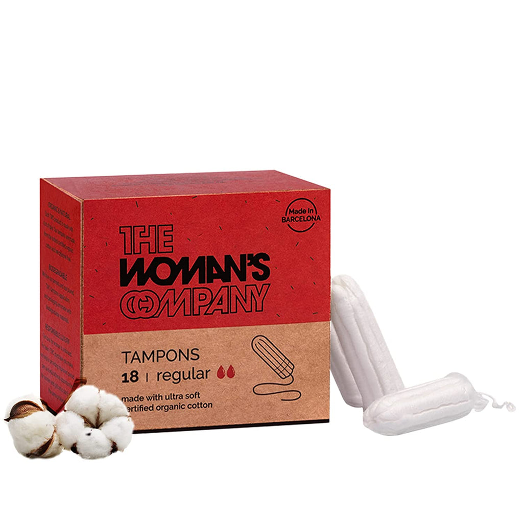 The Woman's Company Tampons - Without Applicator - Pack of 18 pcs