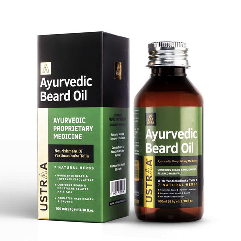 ustraa ayurvedic beard growth oil - 100 ml