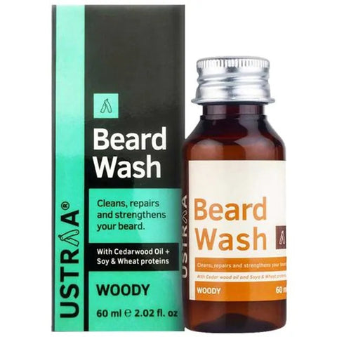 ustraa beard wash woody