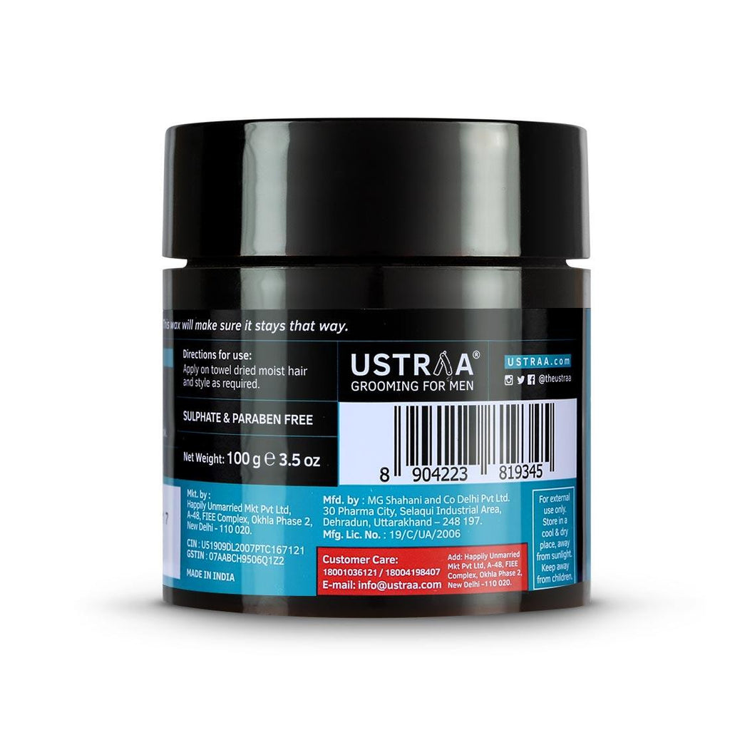 Ustraa Hair Wax - Strong Hold, Wet Look 